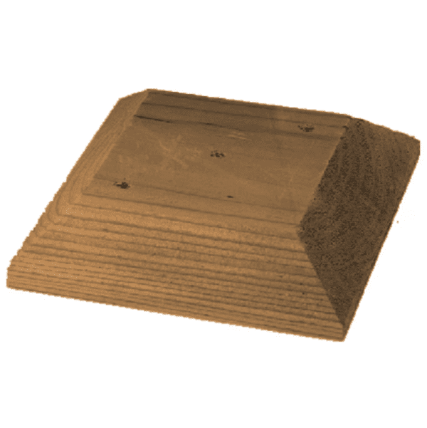 4 x 4 Pressure Treated Wooden Post Cap