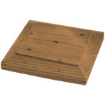 6 x 6 Pressure Treated Wooden Post Cap
