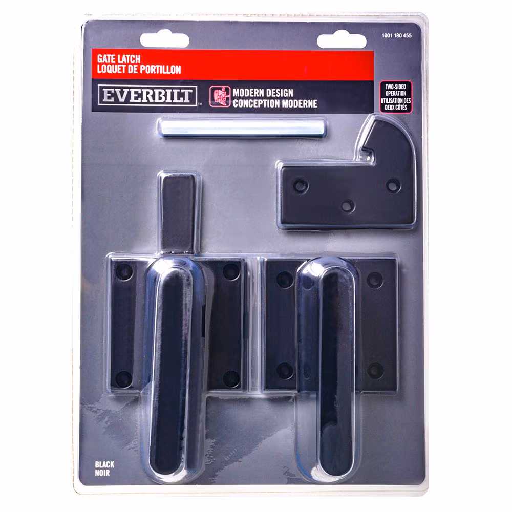 Everbilt Modern Handle Two-Way Gate Latch, Black (4-pcs) 1.jpg