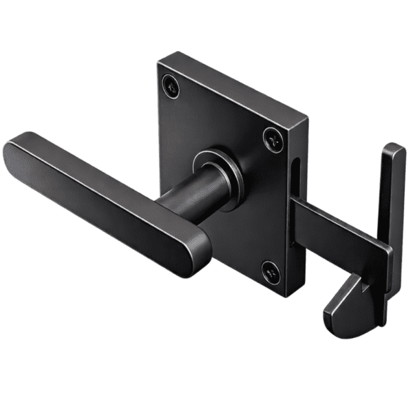 Everbilt Modern Handle Two-Way Gate Latch, Black (4-pcs)