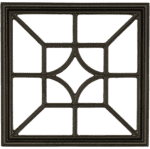 (Gate Upgrade) Nuvo Iron 15 Inch Square Decorative Insert for Wooden Gate 3