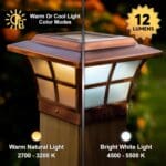 (Lighting Upgrade) 6x6 Prestige Copper Solar Post Cap 4