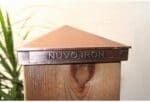 Nuvo Iron 3.5 x 3.5 (Nominal 4 x 4 ) Pyramid Ornamental Aluminium Post Cap Copper Plated 7