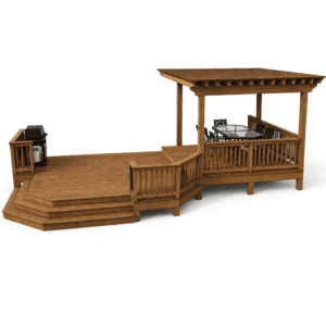 The Grand Haven Pavilion Treated Wood Deck