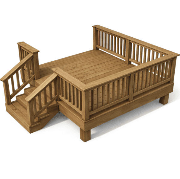 8x8 Platform Series Treated Wood Deck