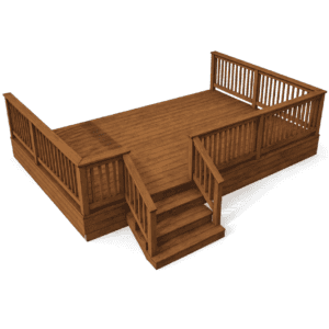 Belmont Series Treated Wood First Storey Deck