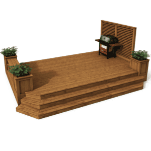 Stratford Series Treated Wood Deck
