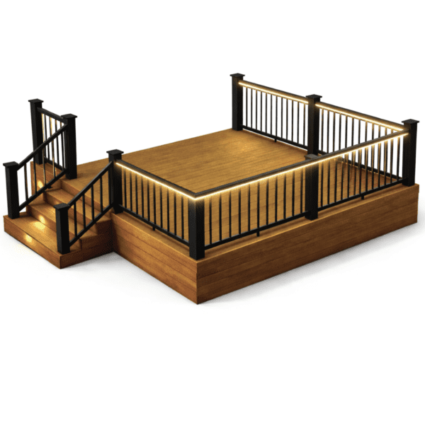 Tigerwood Platform Series Deck Lighting with R1